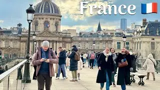 10 January 2025 Paris France 4K HDR walk tour | city walk | Best place visit Paris | winter season.