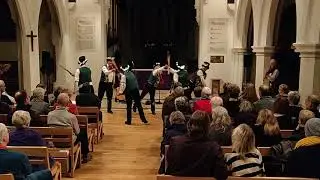 Morris dancing at the Guildford Vox 2018 Christmas Concert