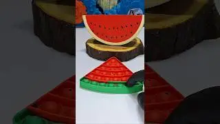 Приятный ASMR с арбузом: мягкий и лопающийся! 🍉✨