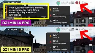 Lowlight a fungovanie senzorov na DJI MINI 5 PRO vs DJI MINI 4 PRO
