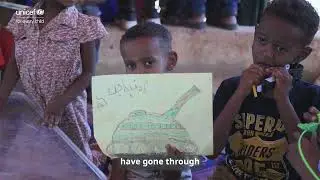 Sheldon Yett in Khartoum: children find safety and support in a child-friendly space