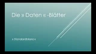 Standardbilanz - Kapitel 07 - Datenbl&auml;tter