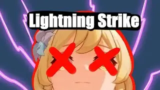 Traveler gets hit by lightning during an Inazuma Cutscene