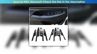 Deal LHD For Hyundai Tucson 2015 2016 2017 2018 2019 2020 ABS Carbon Fiber Car door Armrest Window&bull;