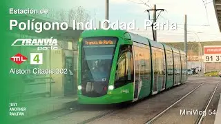 Estación de Pol. Industrial Ciudad de Parla | ML4 - Tranvía de Parla, Alstom Citadis 302 | MiniVlog