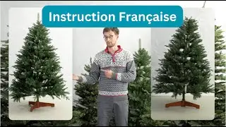 Guide de montage pour un sapin de No&euml;l de 180 cm en 100 % moulage par injection de Pure Living