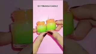 Easy tiranga candle making 🥰#shorts#shortsfeed#shineart #creativity #diy#craft#art #candle
