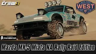 The Crew 2: Mazda MX-5 Miata NA Rally Raid Edition & Spearhog Edition | FULLY UPGRADED | AWD MIATA