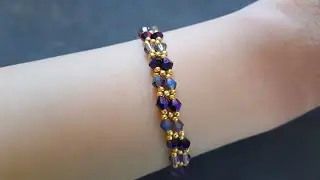 How to make bracelet at home/How to make a beautiful bracelet/Beaded bracelet tutorial for beginners
