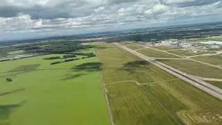 timelapse departure from Edmonton International Airport Aug. 2, 2022