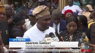 APC E-Registration: Lagos Deputy Governor Obafemi Hamzat performs exercise