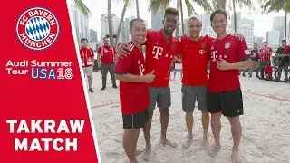 Takraw-Pro-Players vs. Coman & Rafinha - 2v2 Footvolley Match | #AudiFCBtour