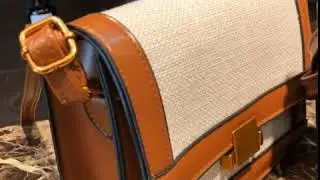 斜背包 納奈莫異材質拼接方形小包-Joanna Shop