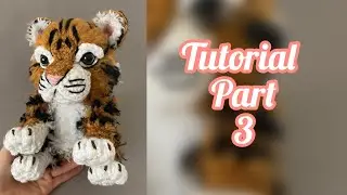 Tigre / Crochet Tiger tutorial part 3. Spanish voice, English subtitles