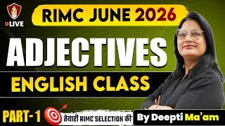 RIMC Entrance Exam Preparation | Adjectives English Grammar | RIMC Online Coaching 2026