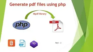 Generate pdf files in php using mpdf-3