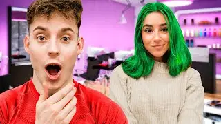 REACCIONO AL NUEVO PELO DE MI NOVIA 🌈 *no lo creer&aacute;s* Exi