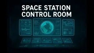 Space Station Control Room | Soft Beeps & Machinery | Sala de Controle da Esta&ccedil;&atilde;o Espacial