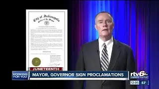 Indiana Governor and Indianapolis Mayor declare June 19 as Juneteenth in state and capital
