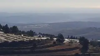 View of Valley of Ellah and Ashdod sea from Judean hills.