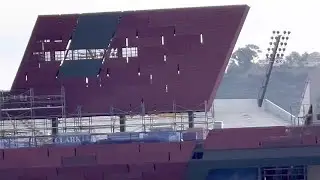 Snapdragon Stadium Construction Update - Jan 16, 2022-View from Friars Road, San Diego