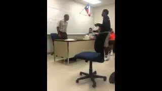 Fill-In teacher fights students