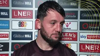 Hearts' Craig Halkett speaks after winning Player of the Match against Aberdeen