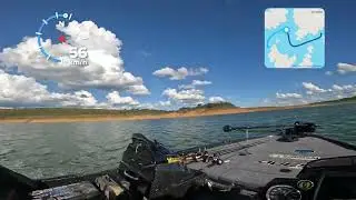 Quest268R navegando na represa #questboat #mercury150HP #pescaria 