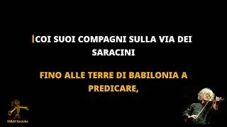 Angelo Branduardi e Franco Battiato - IL SULTANO DI BABILONIA E LA PROSTITUTA - KARAOKE