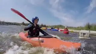 Kajakken op de wildwaterbaan in Hardenberg en Hohenlimburg