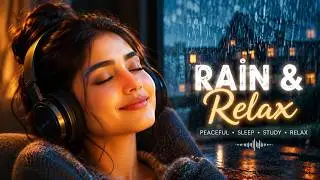 Deep Sleep Brown Noise Rain for Tinnitus Relief | Relaxing Sound Therapy & Meditation Aid