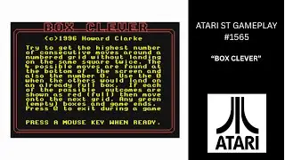 Box Clever (Atari ST / Gameplay #1565)