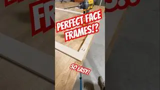 Do THIS for Perfect Cabinet Face Frames! #woodworking #cabinetmaker #home #diy