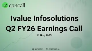 Ivalue Infosolutions Ltd Q2 FY26 Earnings Conference Call | Concall.in