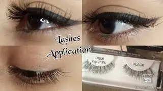 How to apply eye lashes ||Erum Nadeem#lashapplication