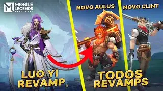 CHEGOU!! Novos Revamps (Luo yi, Clint, Aulus) | Projeto Next 2026 | Análise completa (Habilidades)