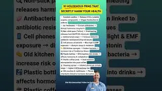 You&rsquo;re Toxic ⚠️ 10 Household Items SECRETLY Harming Your Health