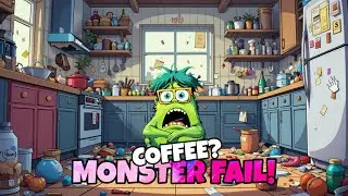 MONSTER GAGAL NGOPI #KartunLucu #FunnyMonster