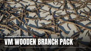 VM Wooden Branch Pack &ndash; Optimized PBR Asset Collection for Natural Environments