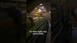 Walking through the diesel engine room aboard captured German U-Boat 505 in Chicago, IL.