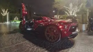 When talking sh*t backfires! Louis Vuitton Lamborghini spits fire in Houston, Texas.