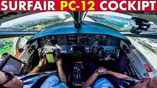 COCKPIT SURFAIR PC-12 Oakland to Tahoe