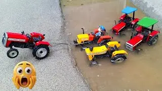 Diy Tractor Stuck In Mud With River Mini Science project Part 4 || @MiniCreatorYt‬ ||
