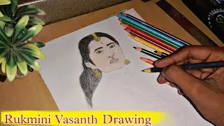 Rukmini Vasanth Drawing ✨ | Kantara Movie Herion Drawing 