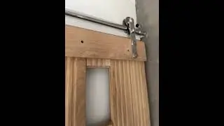 Stainless Steel Sliding Barn Door Hardware Kit CCJH Round-Shaped