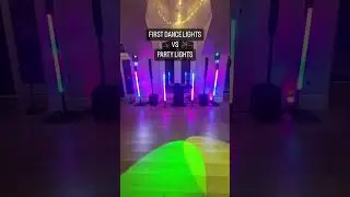 First dance scene vs wedding party time for DJ lighting using @soundswitch4427 #djsetup