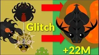 Mope.io - INSTANT BLACK DRAGON 22M XP GLITCH - Mope.io Blackwidow bot XP Glitch
