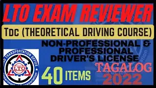 LTO (EXAM REVIEWER) 2022 NON-PROFESSIONAL & PROFESSIONAL | TDC | TAGALOG