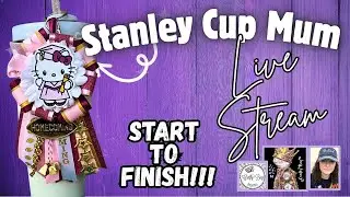 live/ Stanley cup Mum #homecomingmums #stanleycup #homecoming #hellokitty