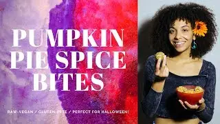 Pumpkin Pie Spice Bites Vegan Recipe - The Colorful Home Cooking Show with Gabrielle Reyes